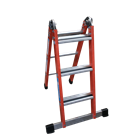 Dual purpose ladder for fitters, type M, step/rung version